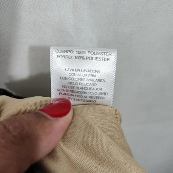 Wishful Park Shift A-line Dress Women Size XL Black Tan Lined Sleeveless Lattice - Picture 8 of 8